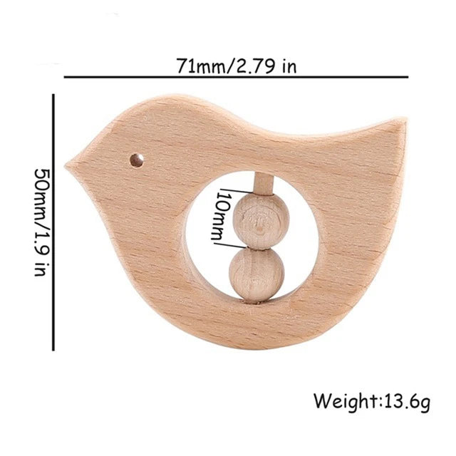 Natural Wooden Teether