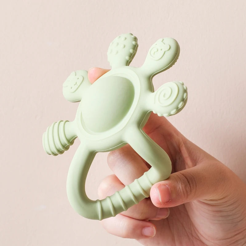 Multi-Textured Silicone Musical Teether – BPA-Free Sensory Toy for Babies