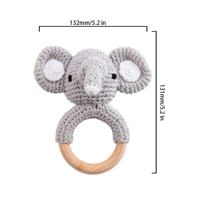 Handmade Rattan Baby Rattle – Montessori-Inspired Sensory Toy for Infants