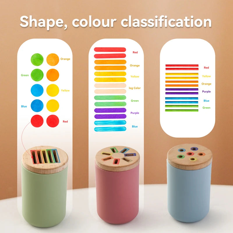 Silicone Sorting Bucket – Color‑Matching Sticks & Discs