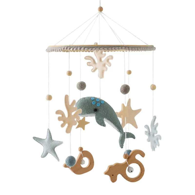 Wooden Baby Crib Mobile – Handmade & Sensory- Montessori Inspired