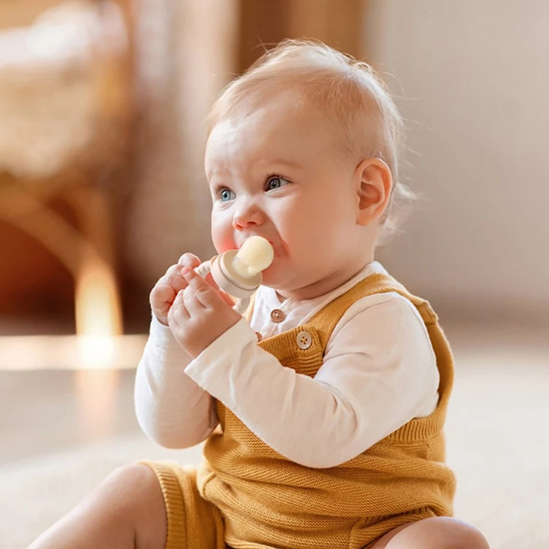 Silicone Baby Fruit Feeder & Teething Pacifier – BPA-Free Food Nibbler for Safe Self-Feeding