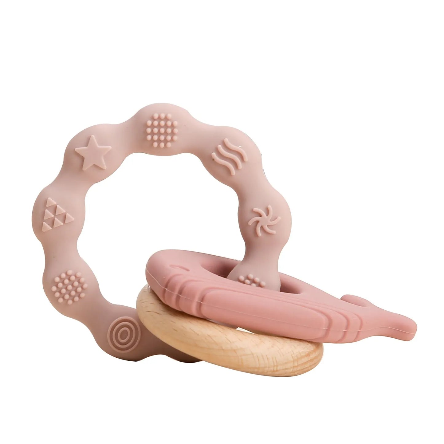 Wooden Rotating Animal Puzzle – Baby Rattle & Matching Toy