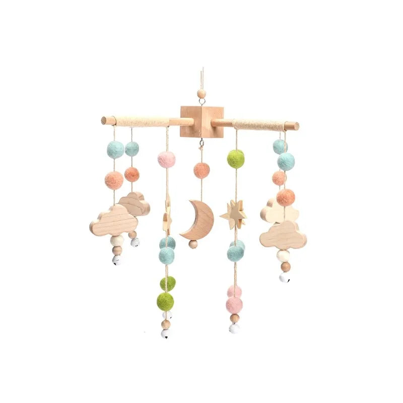 Wooden Baby Crib Mobile – Handmade & Sensory- Montessori Inspired