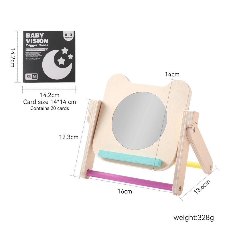 Montessori Wooden Visual Stimulation & Cognition Cards
