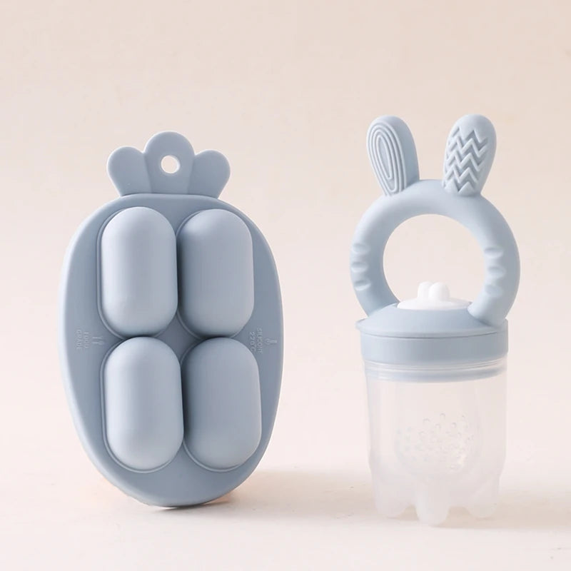 Silicone Baby Fruit Feeder & Teething Pacifier – BPA-Free Food Nibbler for Safe Self-Feeding
