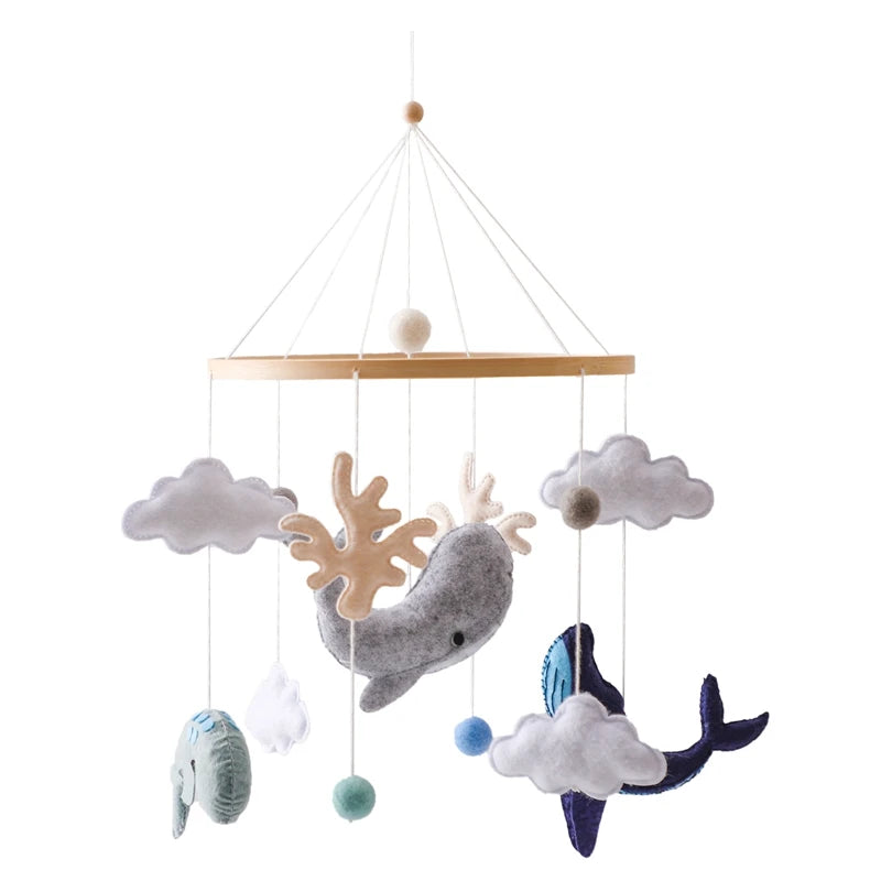 Wooden Baby Crib Mobile – Handmade & Sensory- Montessori Inspired
