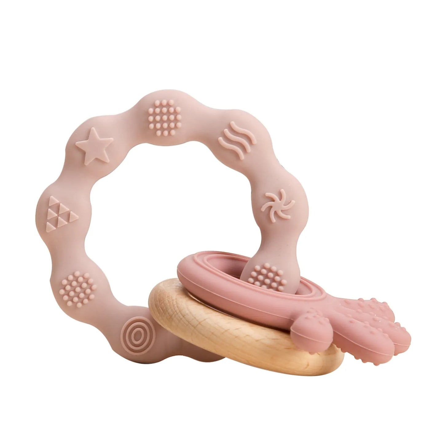 Wooden Rotating Animal Puzzle – Baby Rattle & Matching Toy