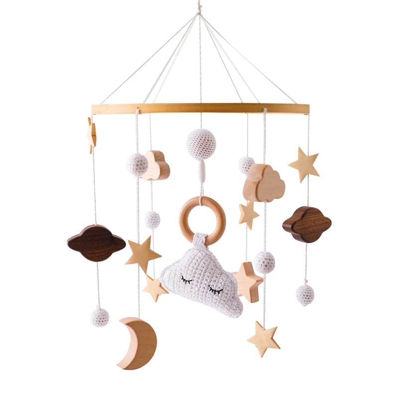Wooden Baby Crib Mobile – Handmade & Sensory- Montessori Inspired