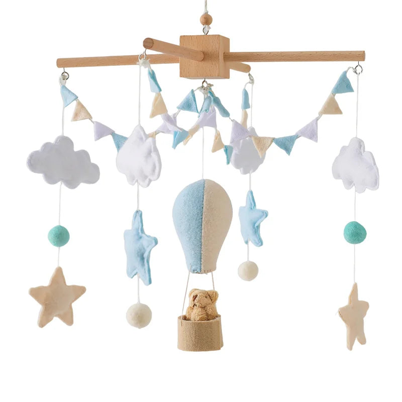 Wooden Baby Crib Mobile – Handmade & Sensory- Montessori Inspired