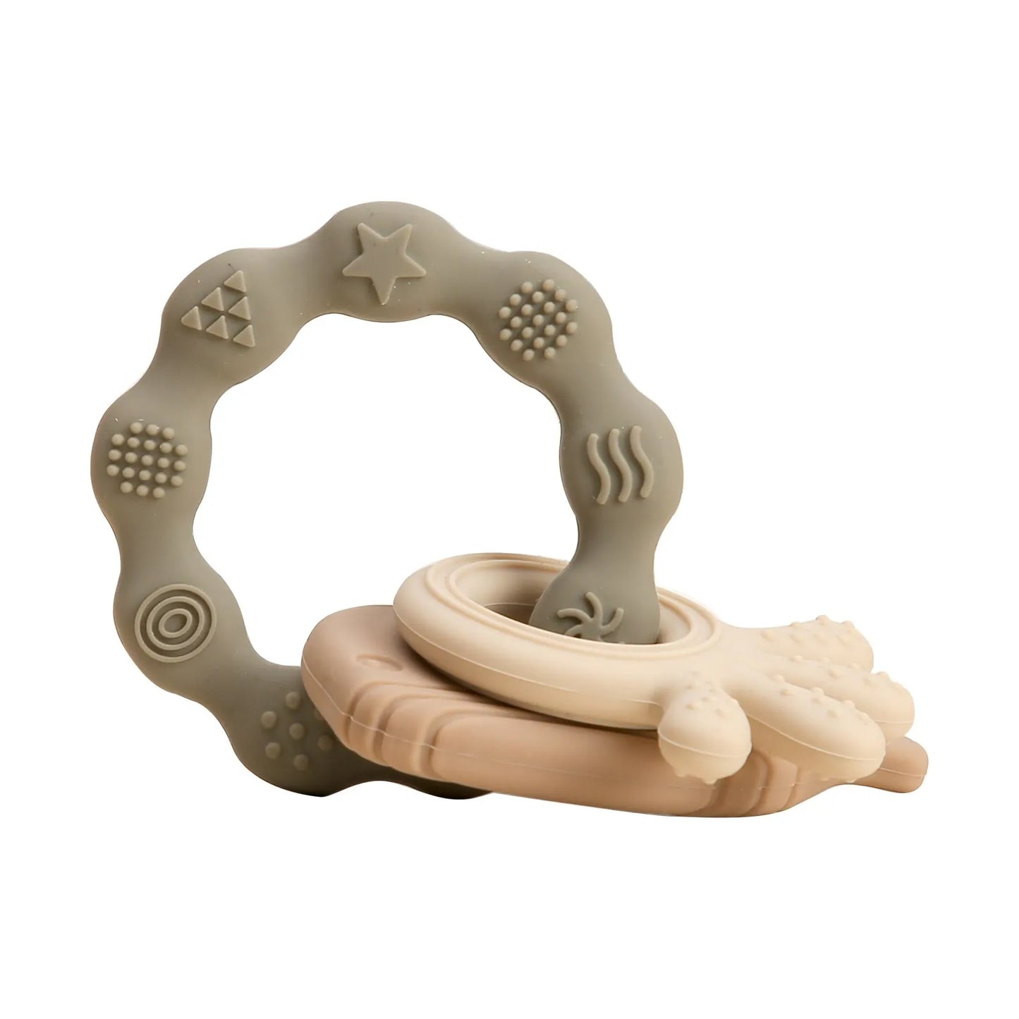Wooden Rotating Animal Puzzle – Baby Rattle & Matching Toy