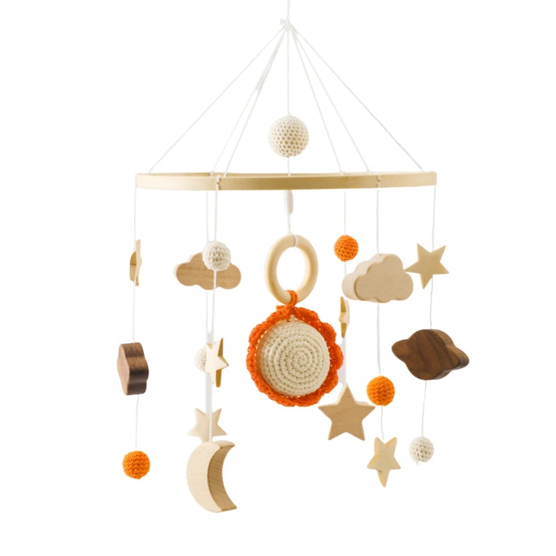 Wooden Baby Crib Mobile – Handmade & Sensory- Montessori Inspired