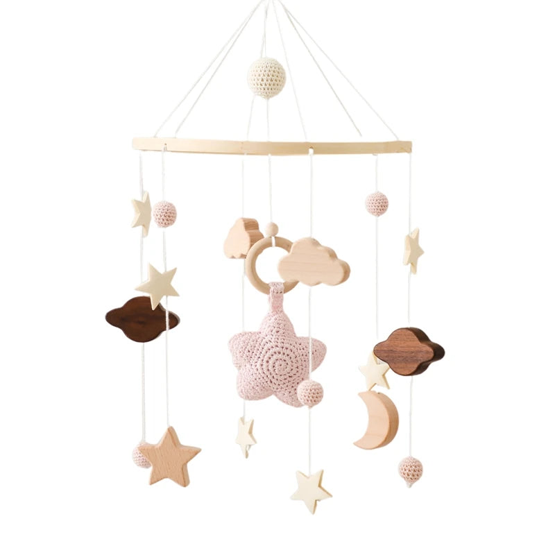 Wooden Baby Crib Mobile – Handmade & Sensory- Montessori Inspired