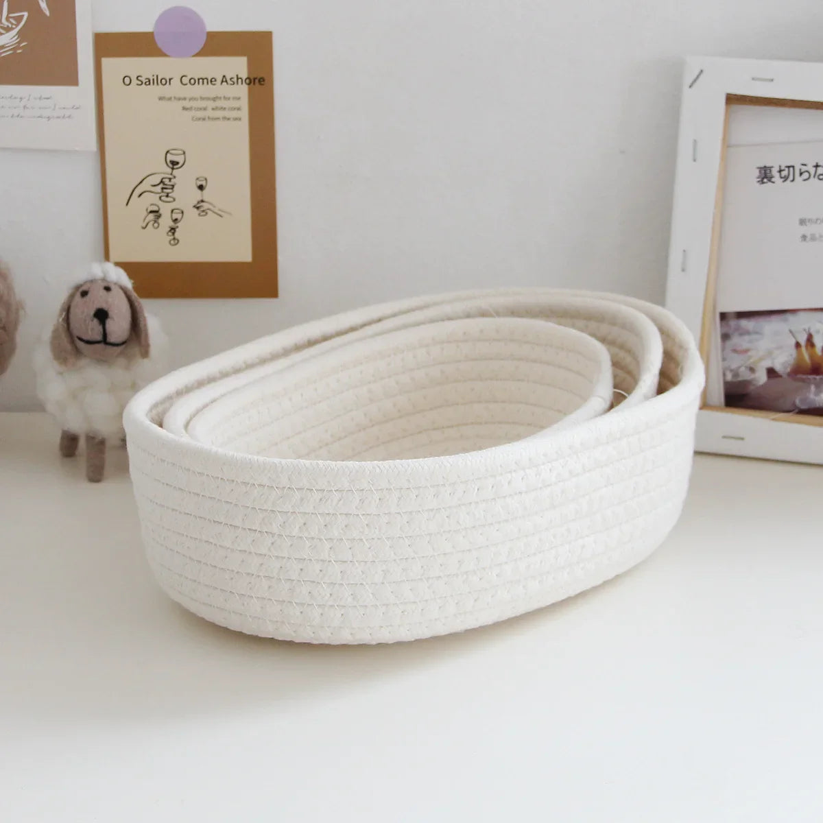 Oval Storage Basket Multivariant-4