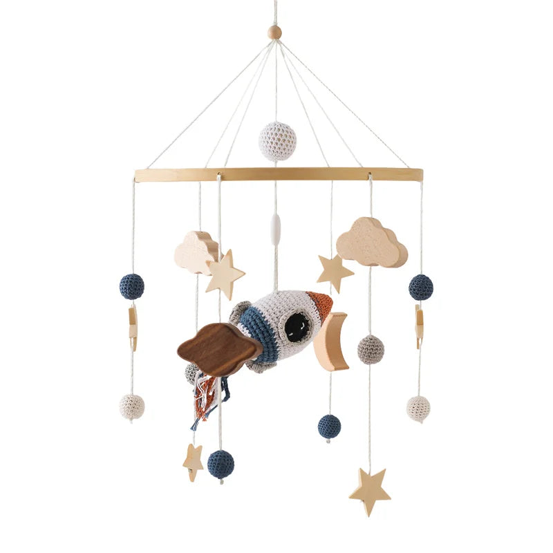 Wooden Baby Crib Mobile – Handmade & Sensory- Montessori Inspired