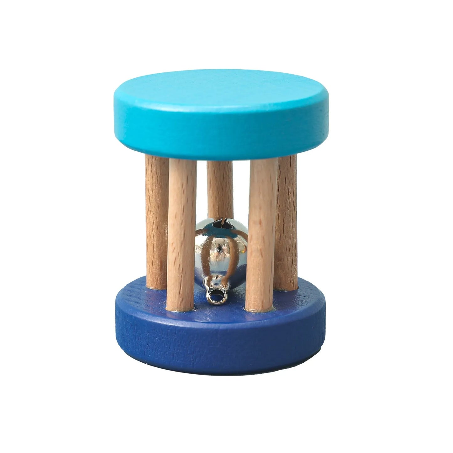 Wooden Rotating Animal Puzzle – Baby Rattle & Matching Toy