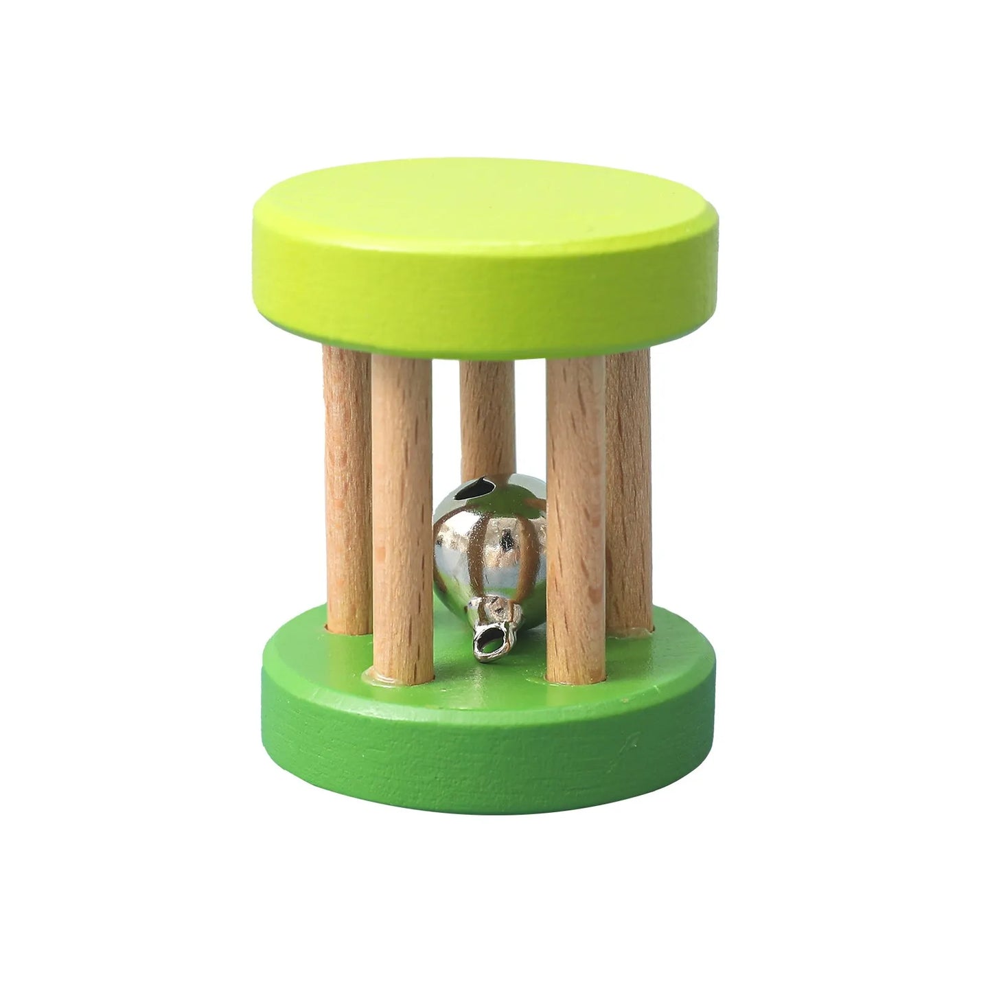Wooden Rotating Animal Puzzle – Baby Rattle & Matching Toy