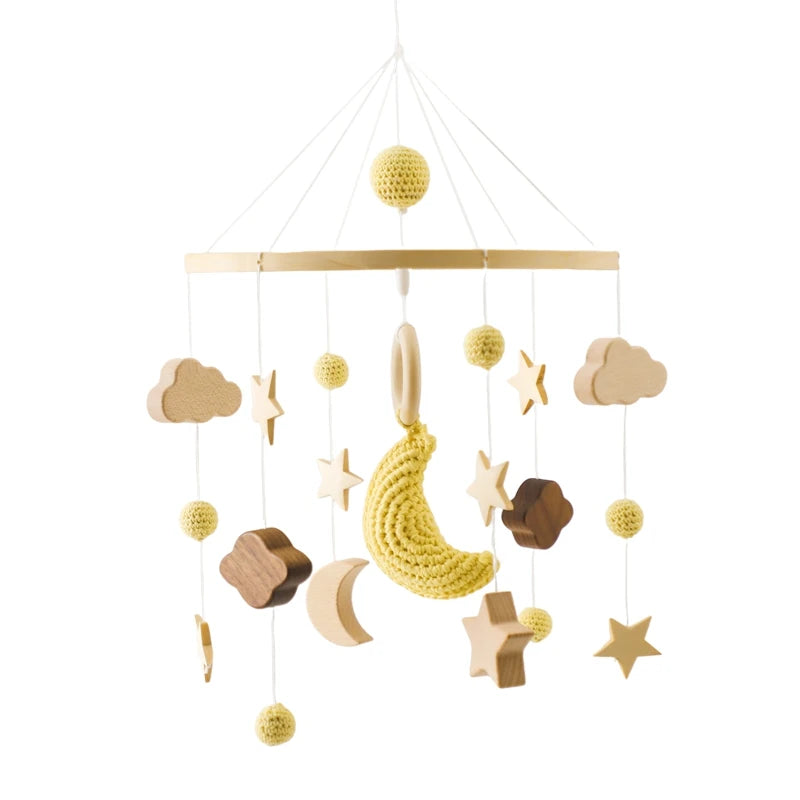 Wooden Baby Crib Mobile – Handmade & Sensory- Montessori Inspired