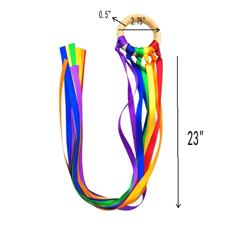 Montessori-inspired ribbon sensory ring