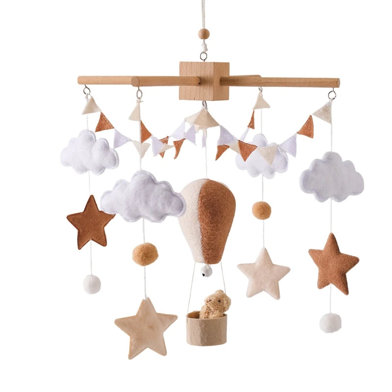 Wooden Baby Crib Mobile – Handmade & Sensory- Montessori Inspired
