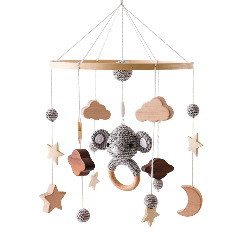 Wooden Baby Crib Mobile – Handmade & Sensory- Montessori Inspired