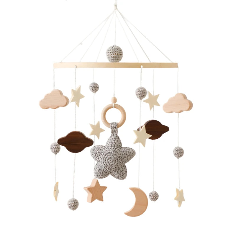 Wooden Baby Crib Mobile – Handmade & Sensory- Montessori Inspired