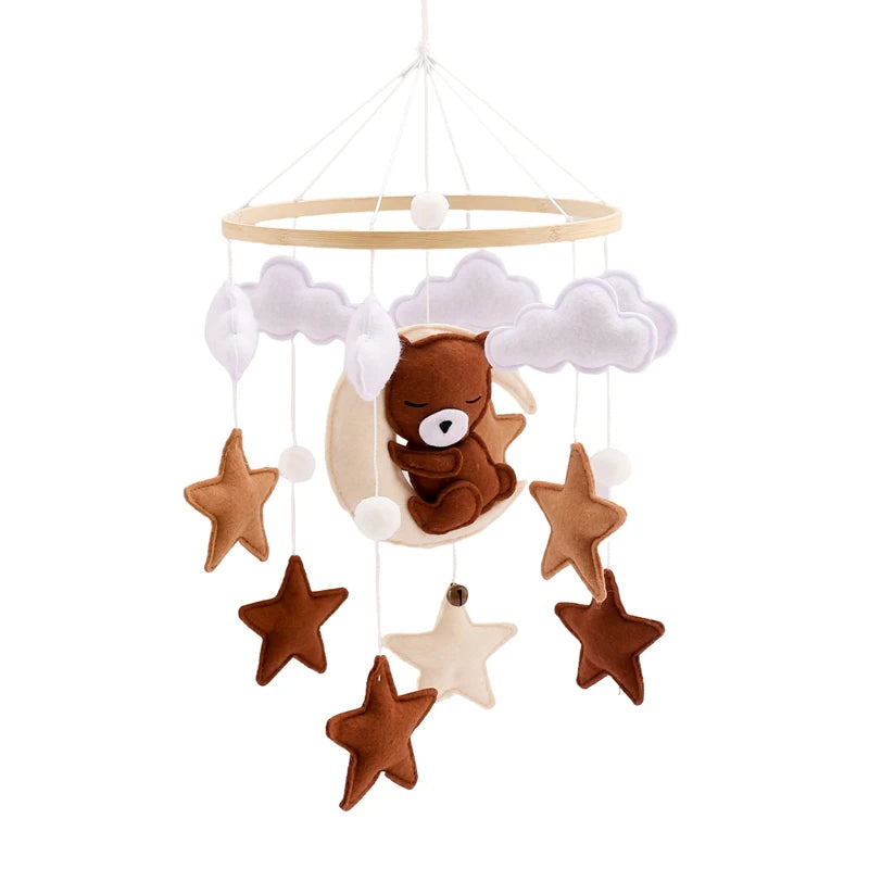 Wooden Baby Crib Mobile – Handmade & Sensory- Montessori Inspired