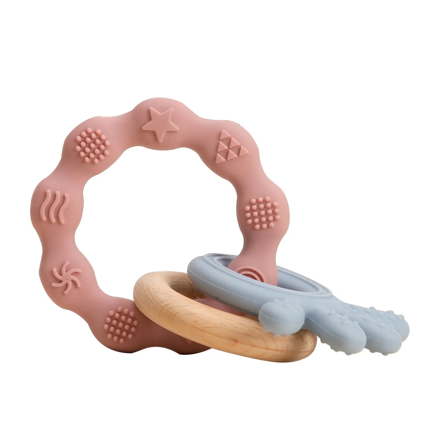 Wooden Rotating Animal Puzzle – Baby Rattle & Matching Toy