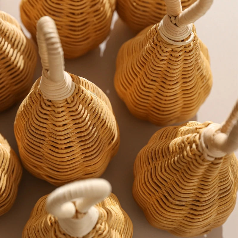 Handmade Rattan Baby Rattle – Montessori-Inspired Sensory Toy for Infants