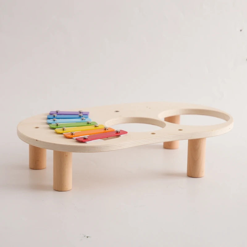 Small Wooden 5-Tone Elephant Xylophone
