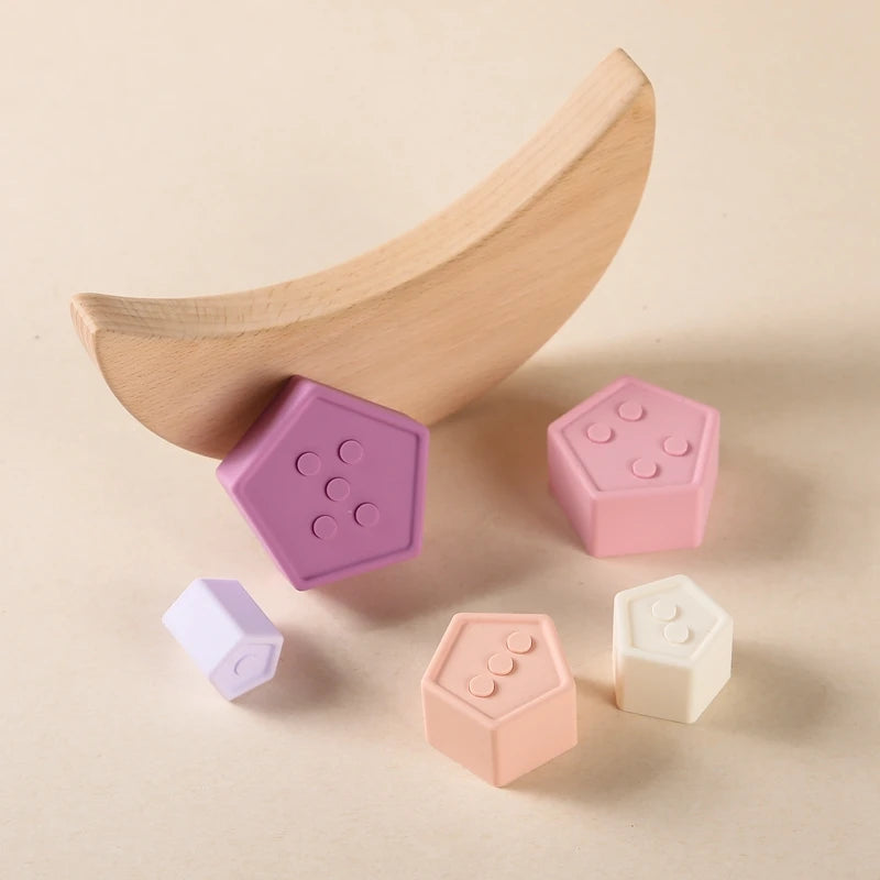 Balancing Soft Blocks Set – Geometric Stacking & Coordination Toy for Toddlers