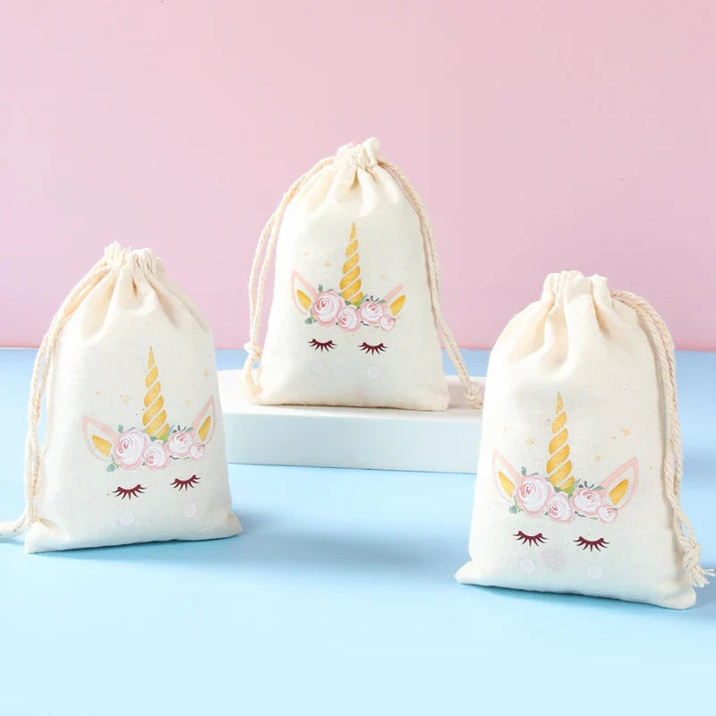 Set of 6 cotton canvas bags with multi-variant animals-3