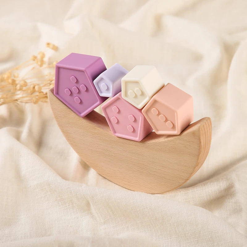 Balancing Soft Blocks Set – Geometric Stacking & Coordination Toy for Toddlers
