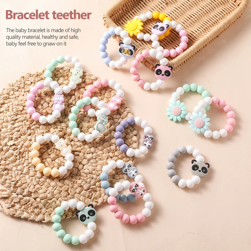 Baby Teether Bracelet – Food-Grade Silicone