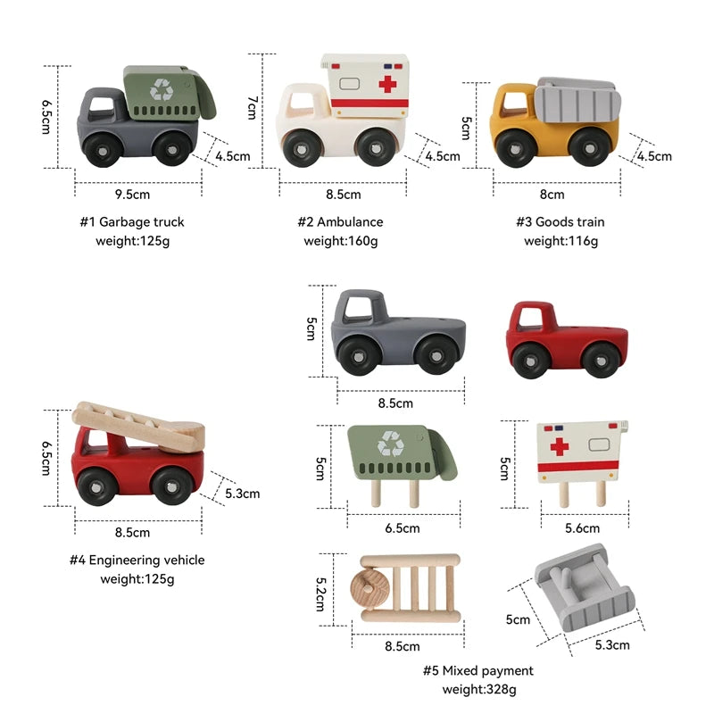 Baby Silicone Vehicle Set – Teether & Toy