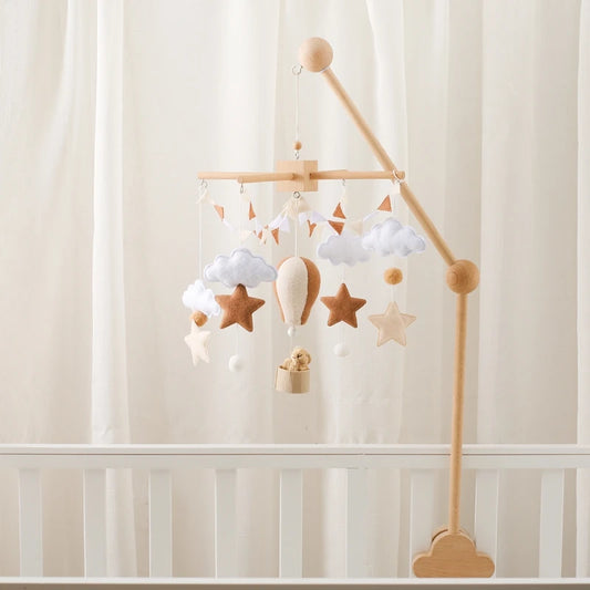 Wooden Baby Crib Mobile – Handmade & Sensory- Montessori Inspired