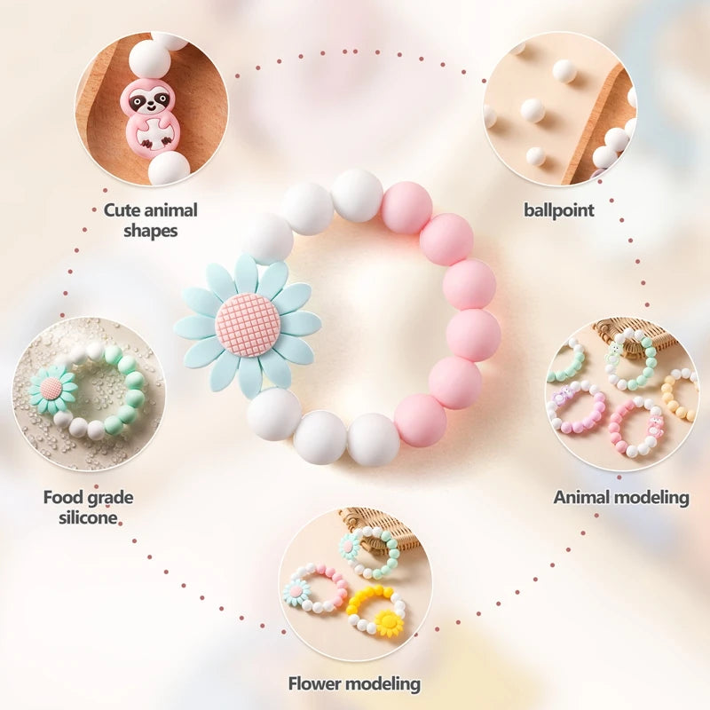 Baby Teether Bracelet – Food-Grade Silicone
