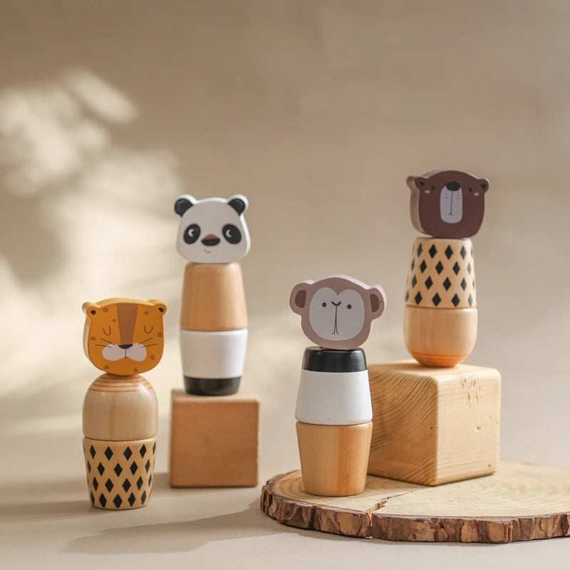 Wooden Screw Toy – Animal Shape Fine Motor Activity for Toddlers