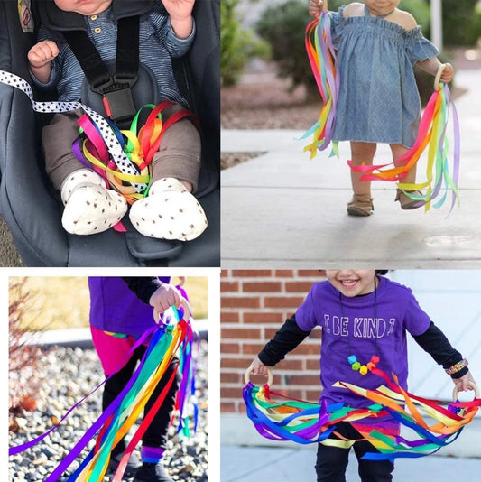 Montessori-inspired ribbon sensory ring