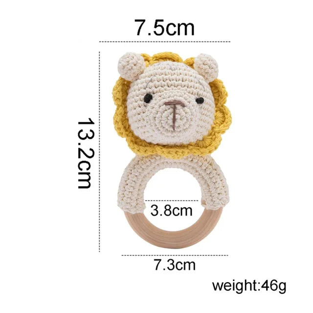Handmade Rattan Baby Rattle – Montessori-Inspired Sensory Toy for Infants