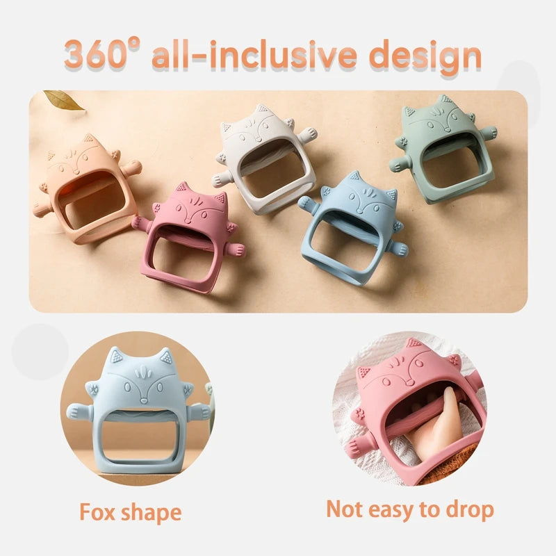 Mobile Phone-Shaped Silicone Baby Teether