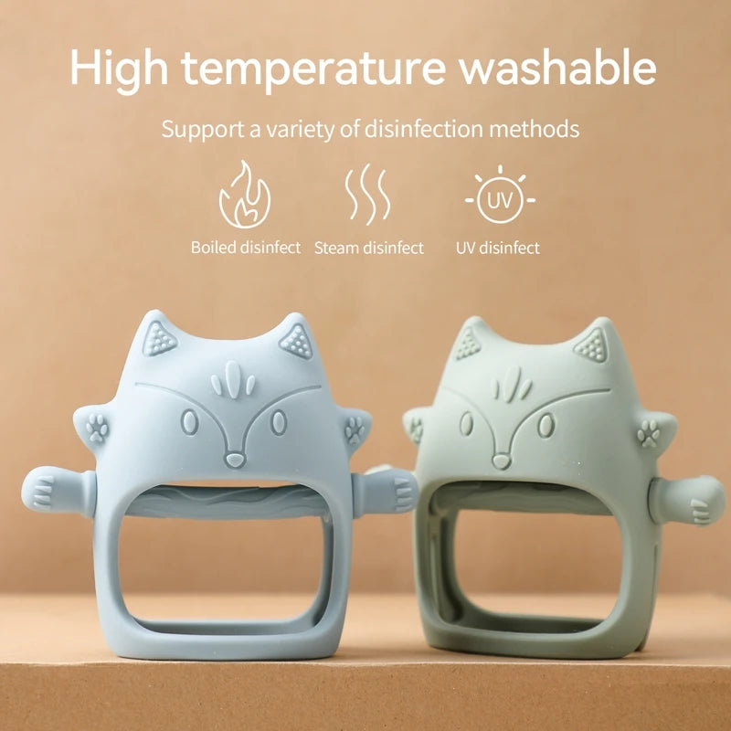 Mobile Phone-Shaped Silicone Baby Teether