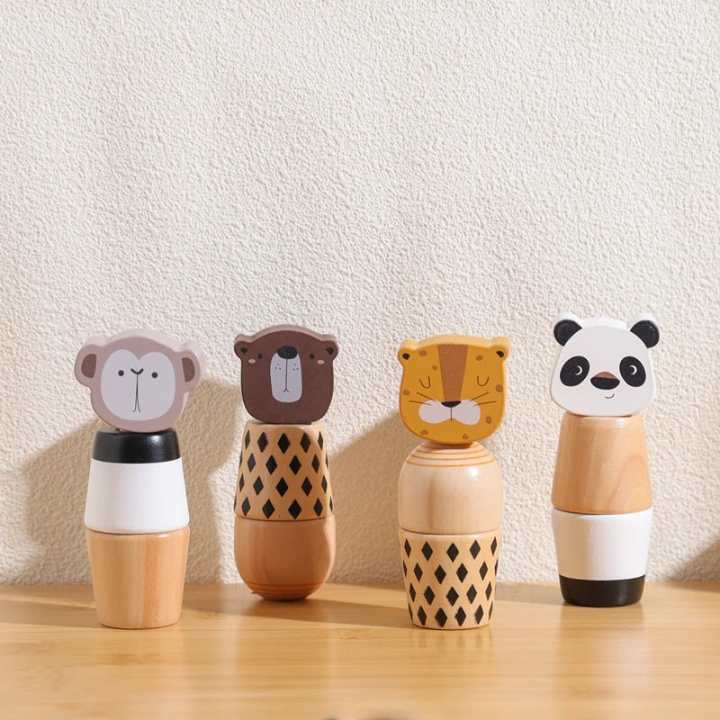 Wooden Screw Toy – Animal Shape Fine Motor Activity for Toddlers