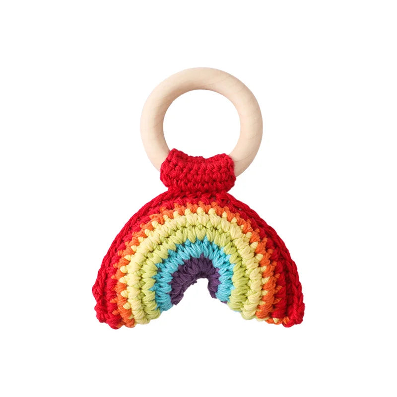 Handmade Rattan Baby Rattle – Montessori-Inspired Sensory Toy for Infants