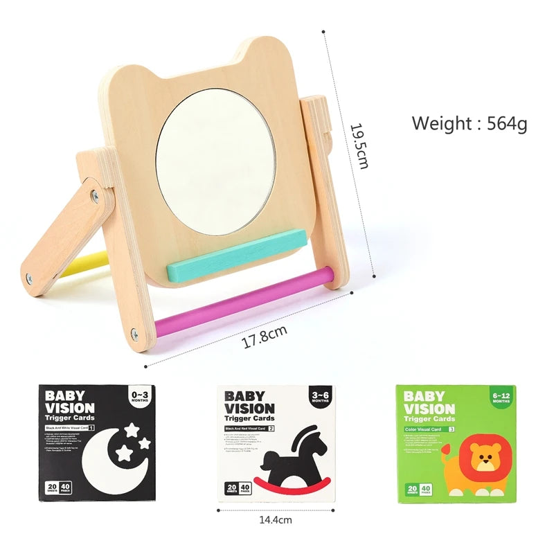 Montessori Wooden Visual Stimulation & Cognition Cards