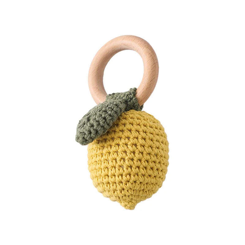 Handmade Rattan Baby Rattle – Montessori-Inspired Sensory Toy for Infants