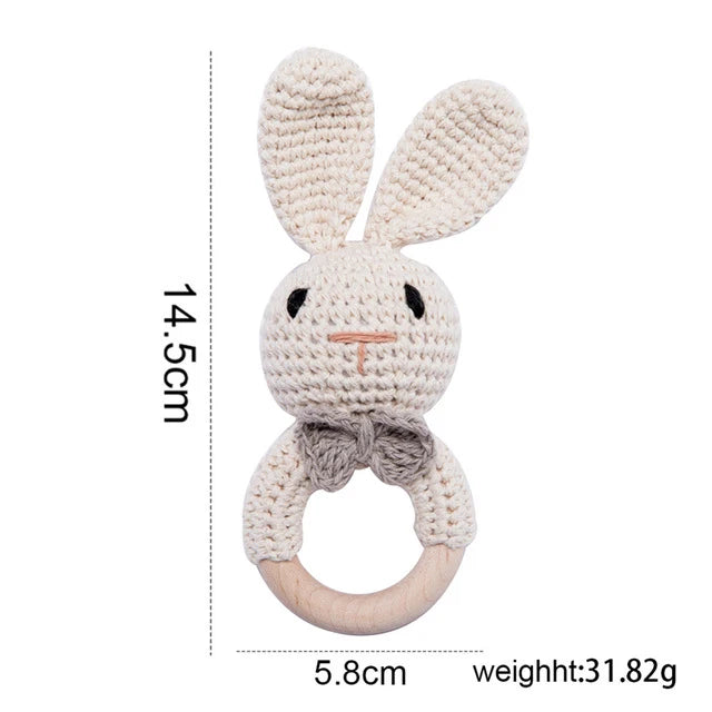 Handmade Rattan Baby Rattle – Montessori-Inspired Sensory Toy for Infants