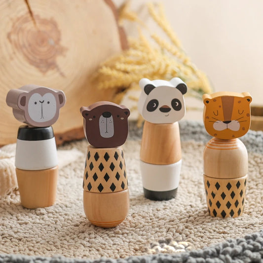 Wooden Screw Toy – Animal Shape Fine Motor Activity for Toddlers