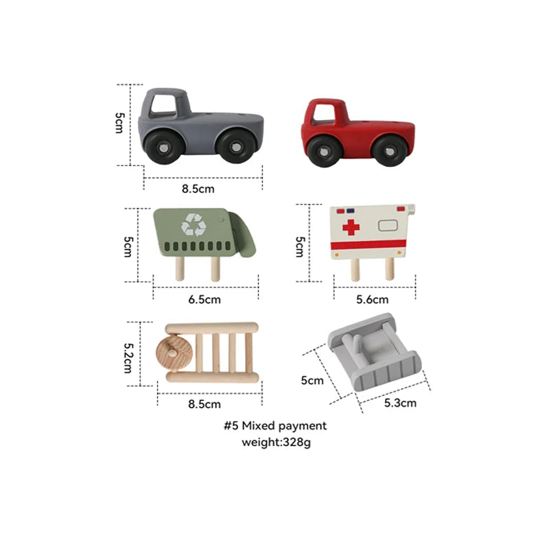 Baby Silicone Vehicle Set – Teether & Toy