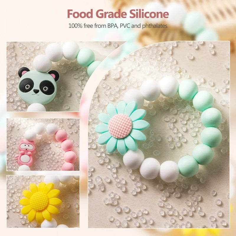 Baby Teether Bracelet – Food-Grade Silicone